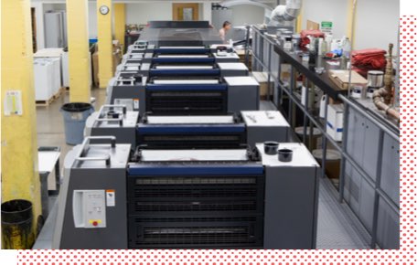 Heidelberg press at our Oahu printing facility.